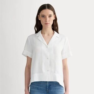 Everlane Notch White Button Down Women's Shirt